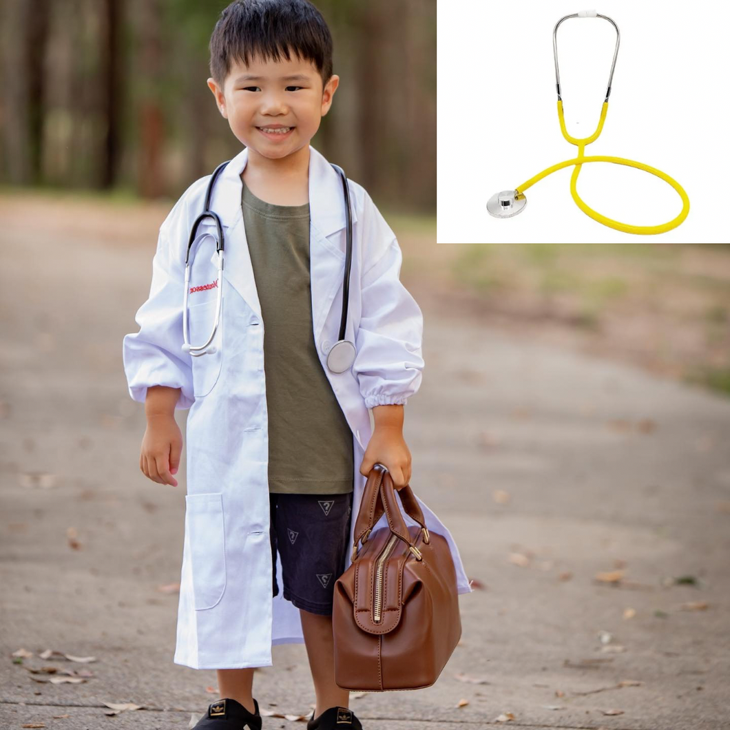 Lab Coat and Stethoscope Bundle - YELLOW