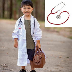 Lab Coat and Stethoscope Bundle - RED